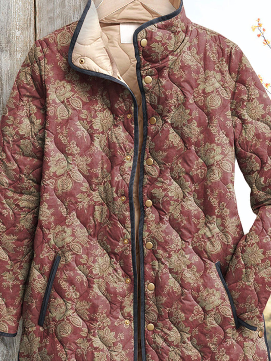 Taylor | Retro Floral Print Women's Jacket
