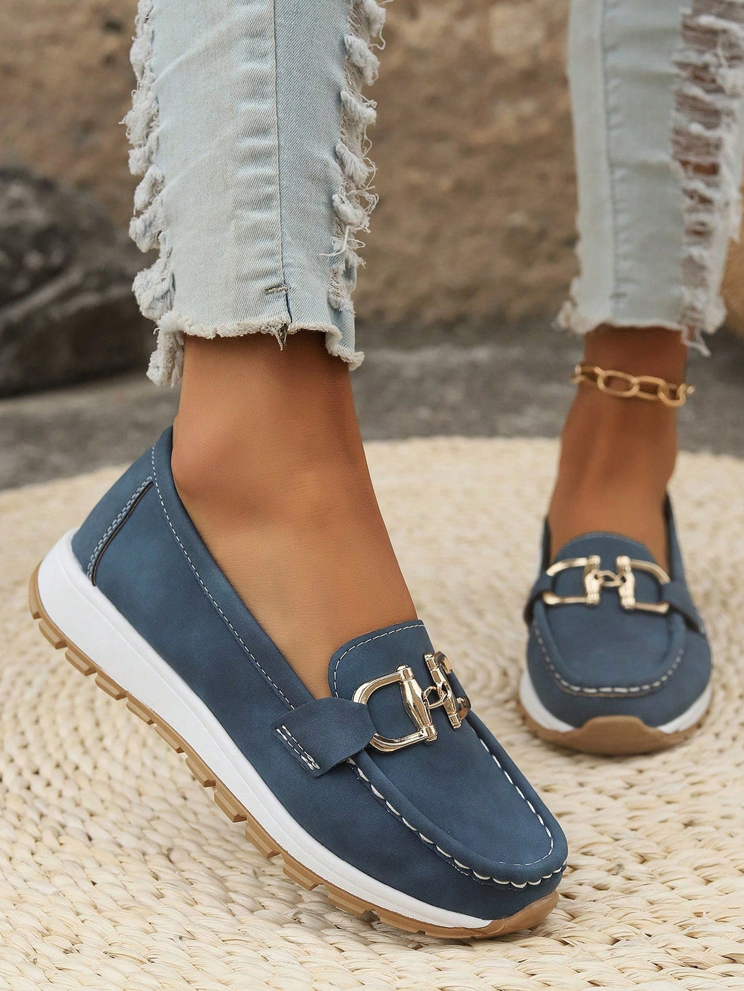 Yasim | Flat Buckle Loafers