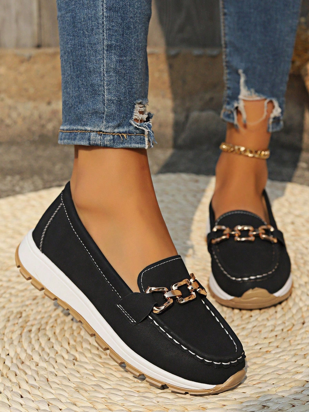 Yasim | Flat Buckle Loafers