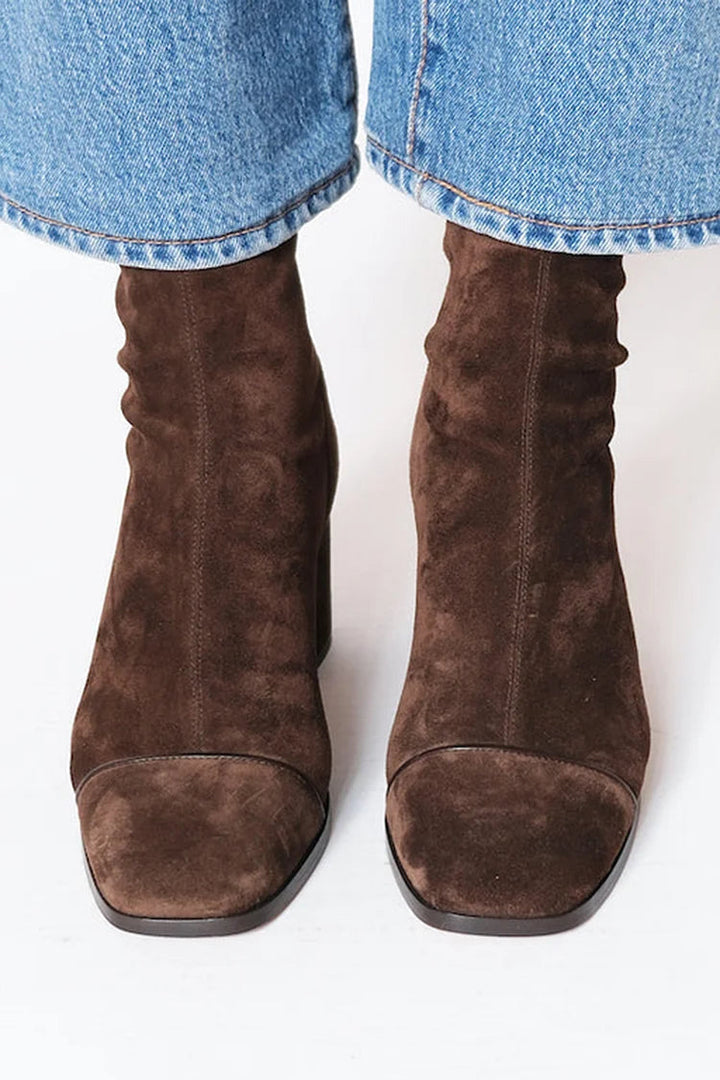 Gemma | Square Toe Heeled Boots