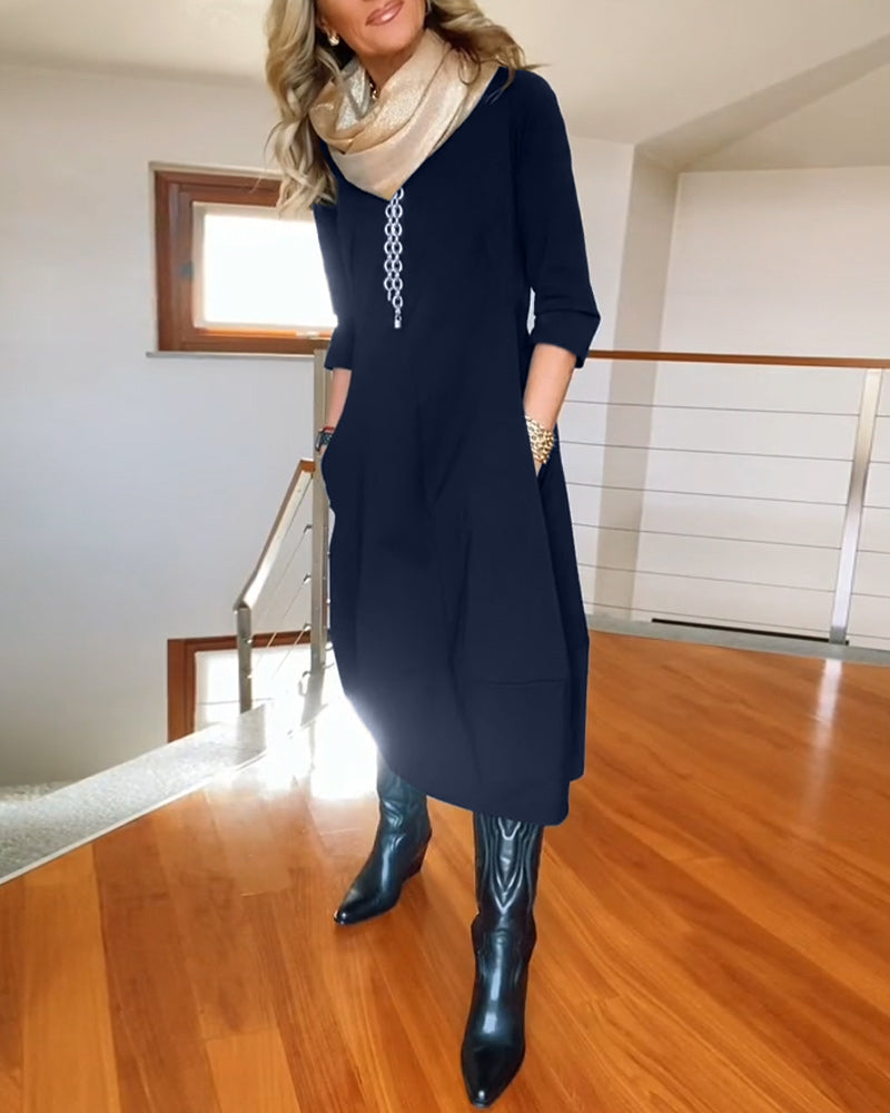 anora blue dress Effortless Comfortable Midi SEROYA Anora Knit Dress in Blue What the costumes of 'Anora'