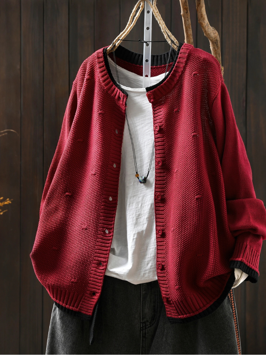 THE ISOLDE | TEXTURED CARDIGAN