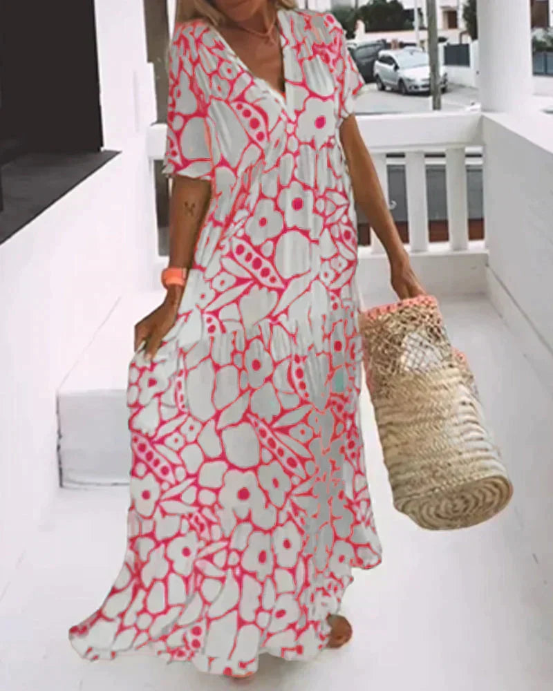 Lily™ | Floral Boho Maxi Dress