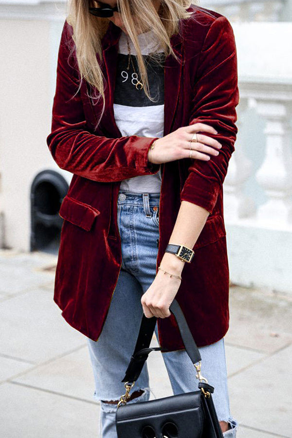 Connie | Velvet Blazer for Women