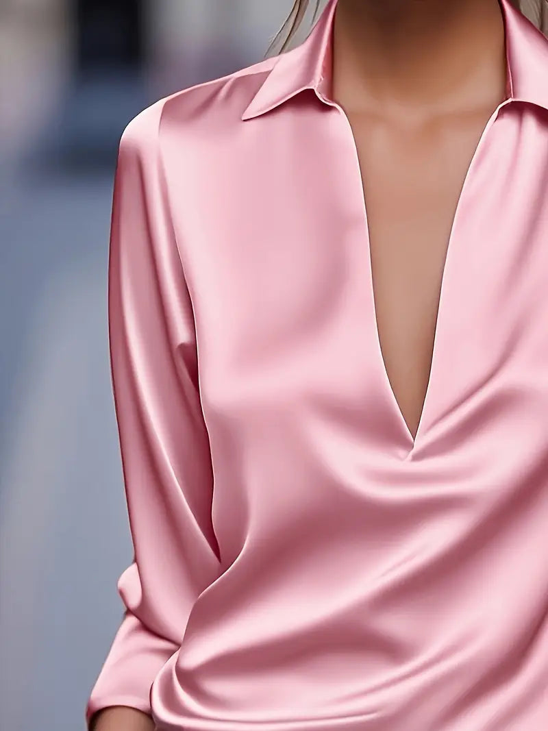 Eva™ | Premium V-Neck Blouse