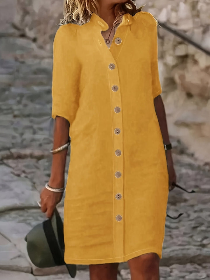 Sarah™ | Button-Down Shirt Dress