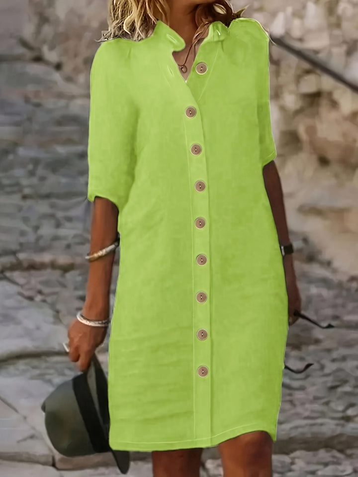 Sarah™ | Button-Down Shirt Dress