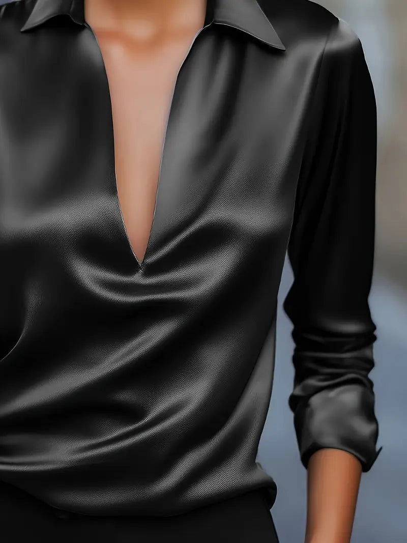 Eva™ | Premium V-Neck Blouse