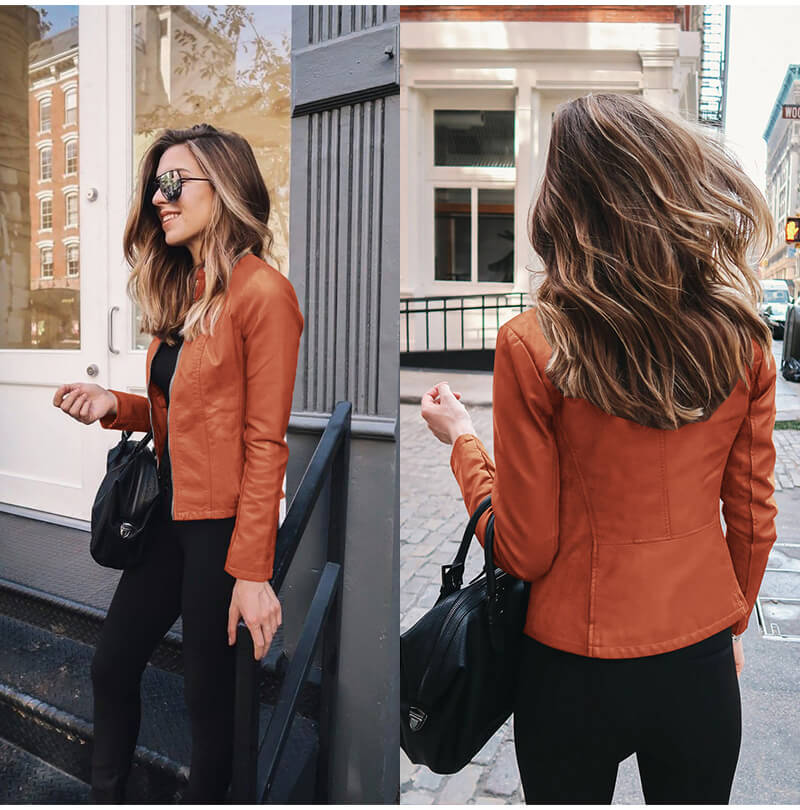 Sophia - Italian Leather Jacket