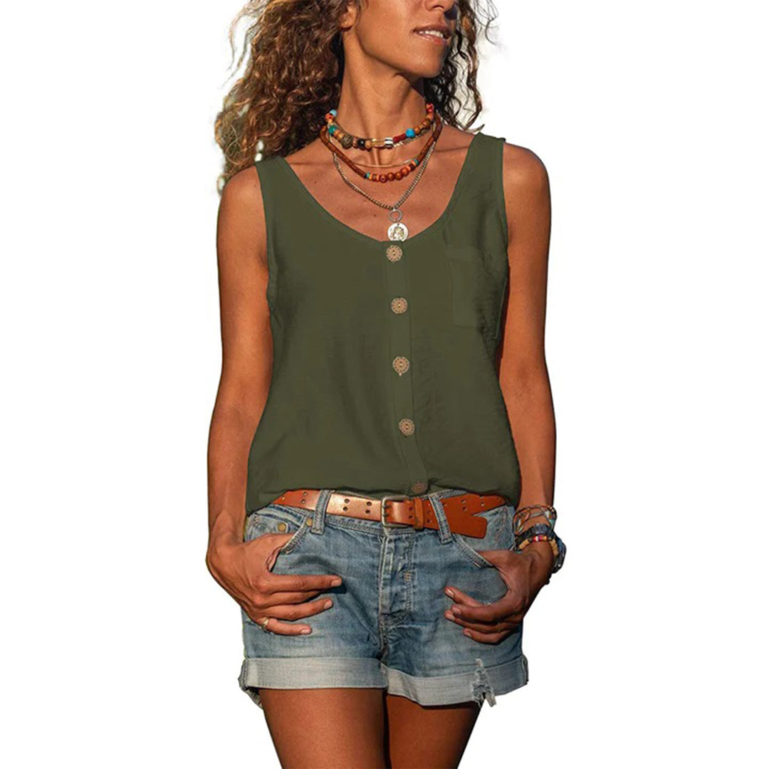 Gwen™ | Casual Sleeveless Top with Loose Fit