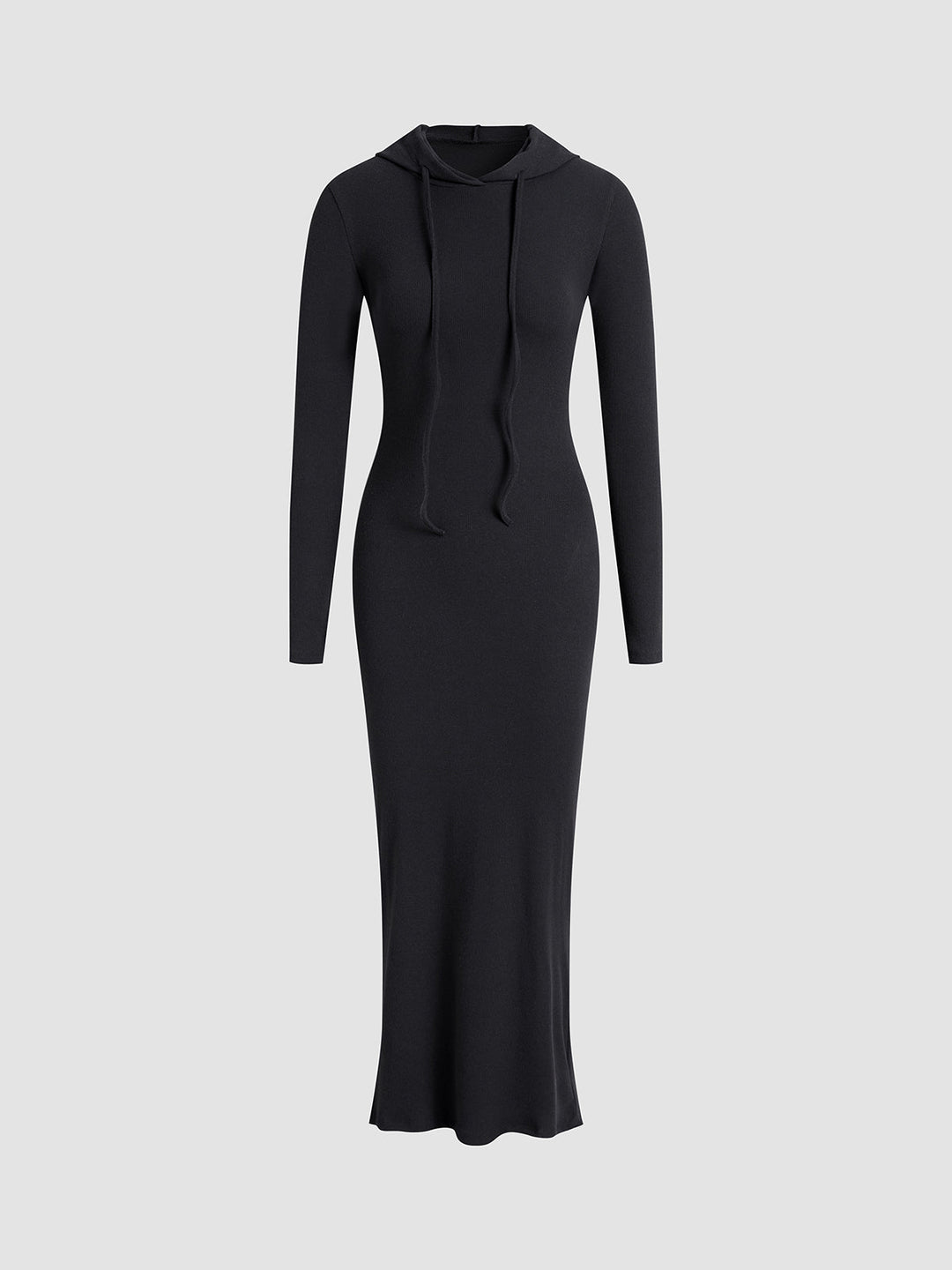 Women's Hooded Bodycon Dress with Drawstring
