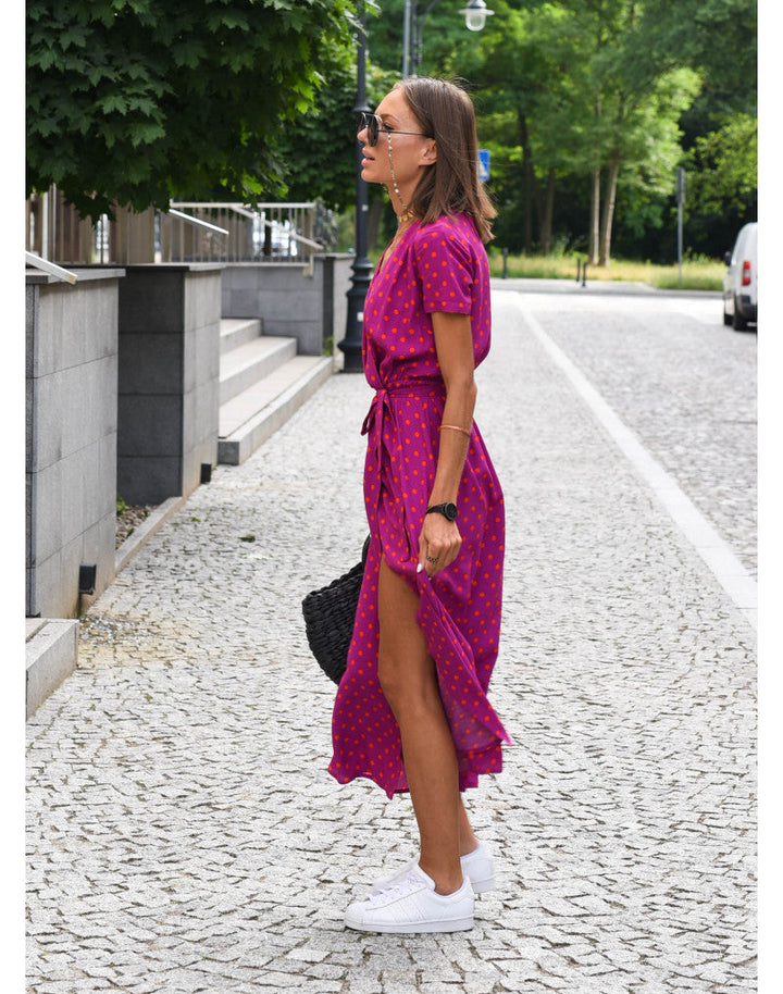 Aureza | Soft Bloom Wrap Dress