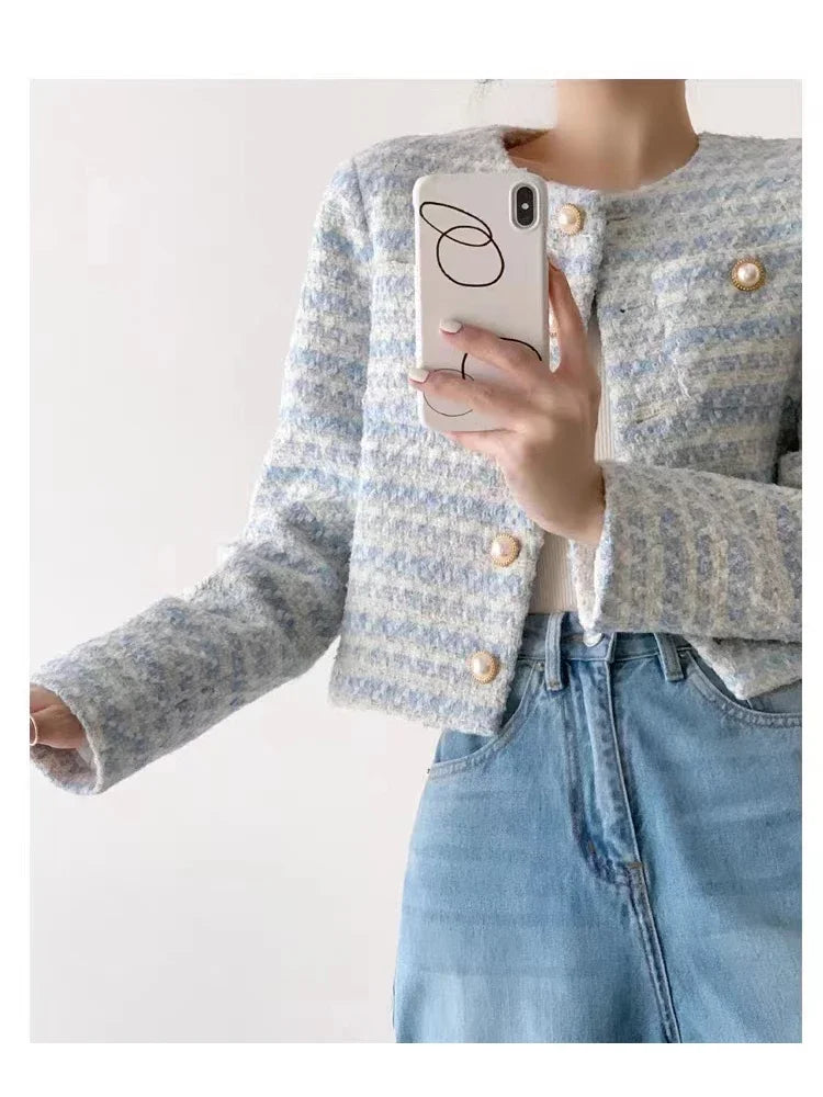 Victoria™ - Elegant Tweed Blazer