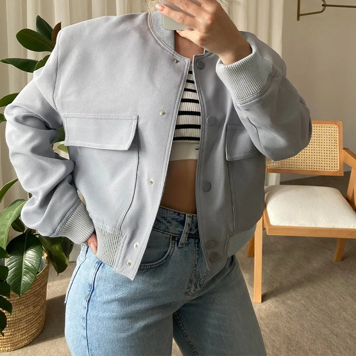 Mia™ - Vintage Bomber Jacket