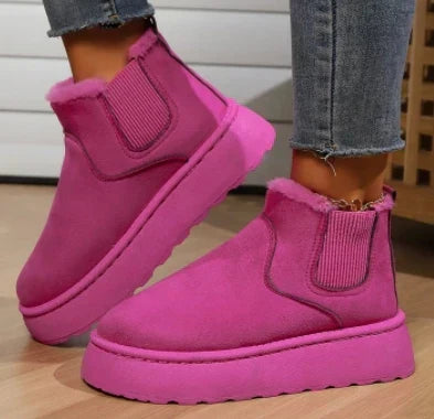 SnowLuxe™ | Women's Premium Fur Ankle Boots