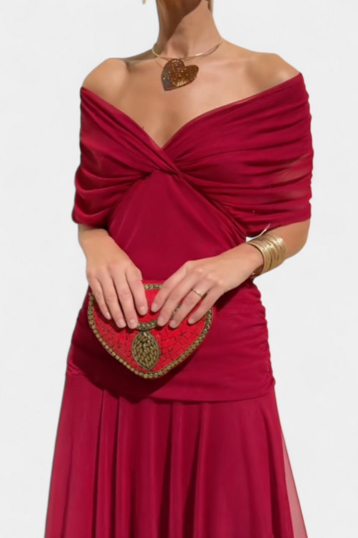 Hayden Laluna® | Elegant Dress With V-Neckline