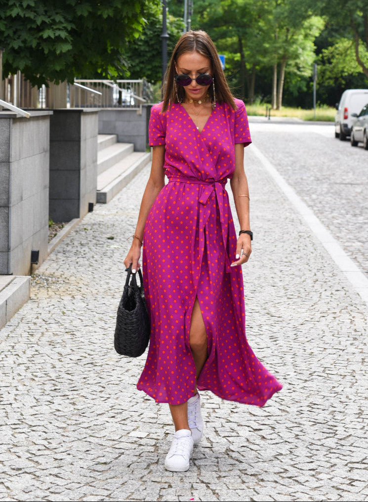 Aureza | Soft Bloom Wrap Dress