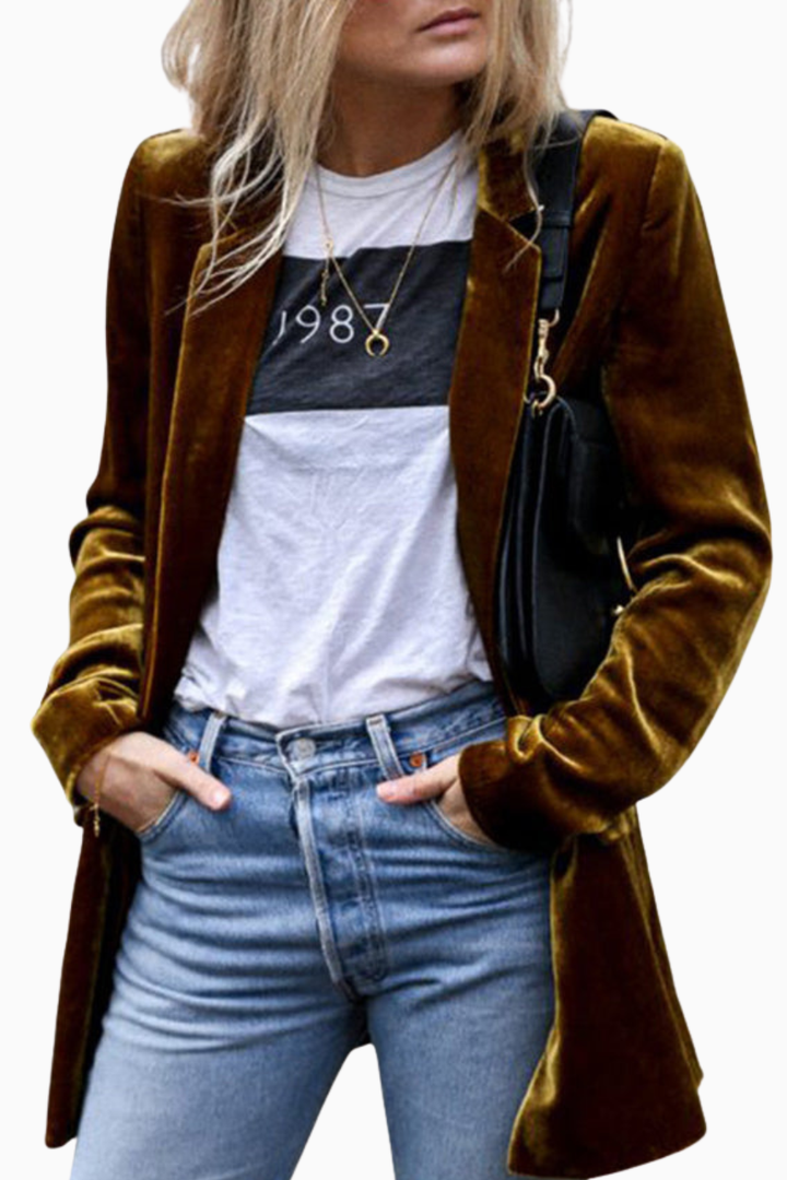 Connie | Velvet Blazer for Women