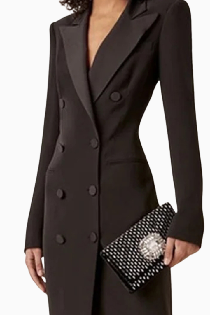 Nicole | Elegant Dresses with Blazer Collar