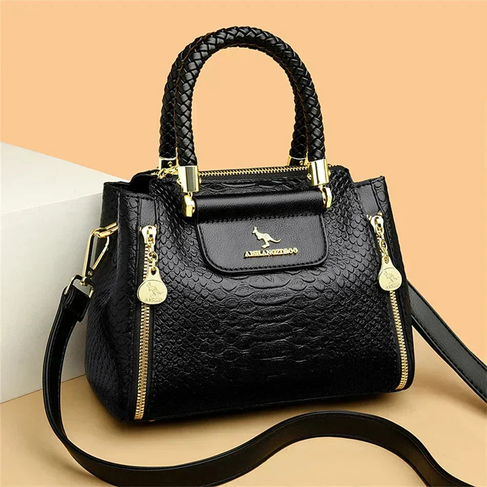 Sage | Designer Large Capacity Leather Bag