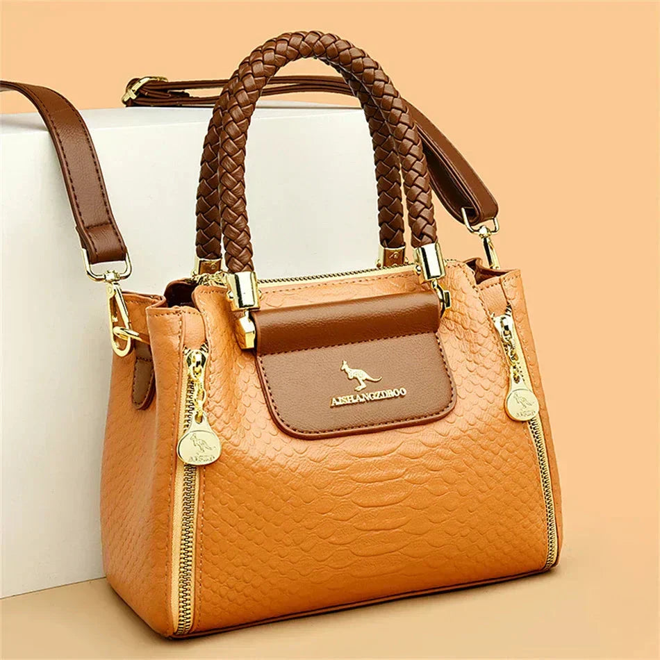 Sage | Designer Large Capacity Leather Bag