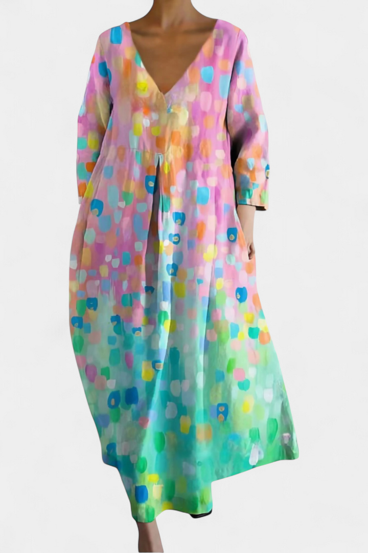 NAOMI – ART BLOOM MIDI DRESS