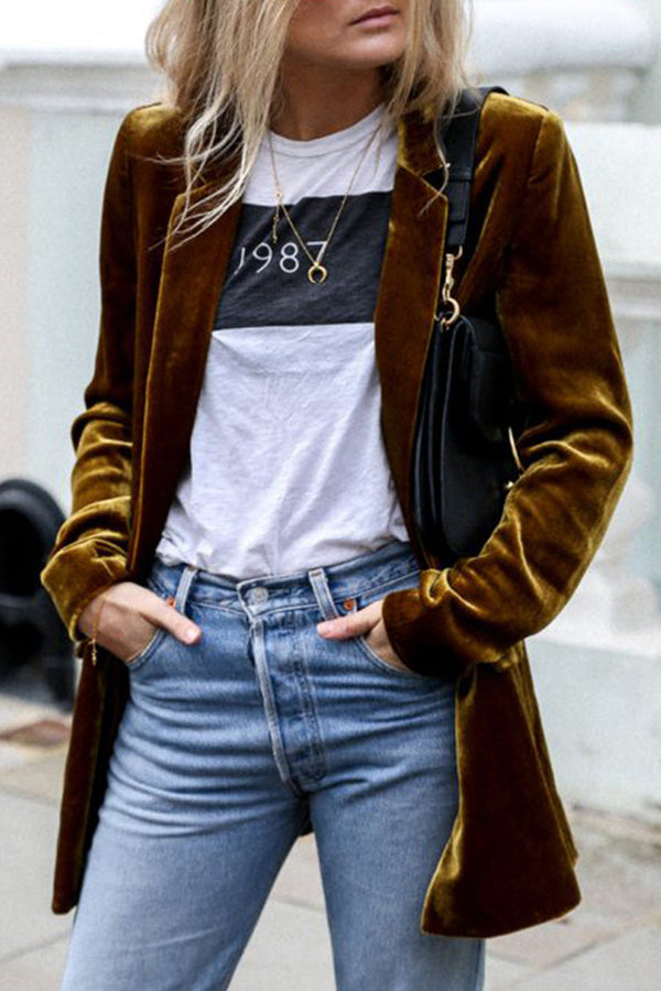 Connie | Velvet Blazer for Women