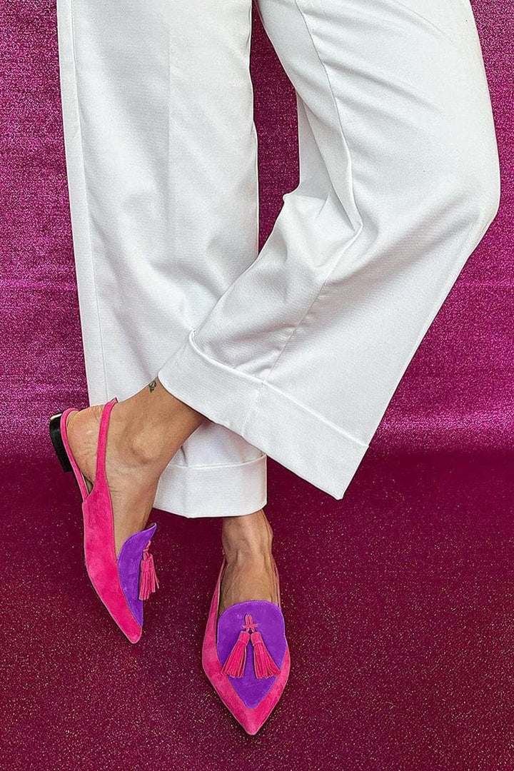 Tessa | Tassel Slingbacks