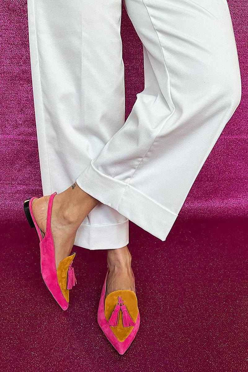 Tessa | Tassel Slingbacks