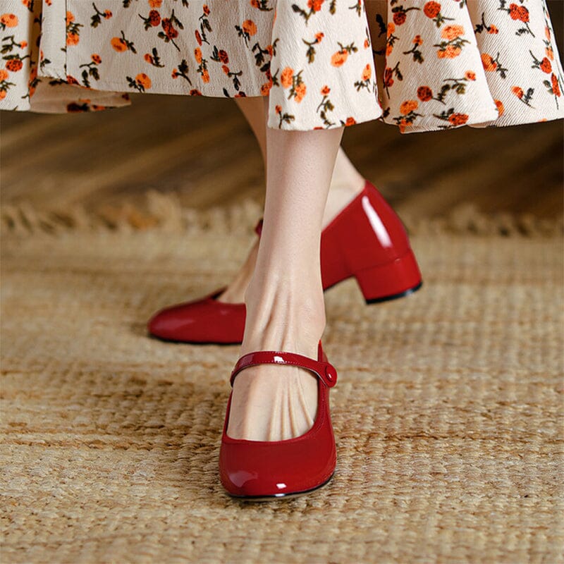 Livy Leather Mary Janes