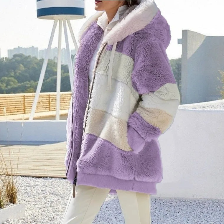 Alexa | Winter Jacket with Hood and Zipper